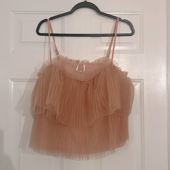 Anthropologie blush tulle top - Picture 1 of 2